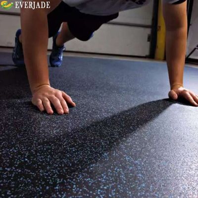 85% SBR Granules 15% EPDM Granules Eva Gym Planche de tapis pour le sol en caoutchouc de garage/sous-étage