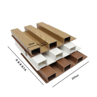 Autres panneaux muraux en PVC décor intérieur en laiton en WPC avec taille personnalisée 192*11mm