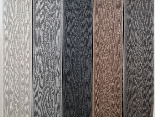 Coextrusion résistante aux fissures wpc deck voyage composite decking avec 12 choix de couleurs