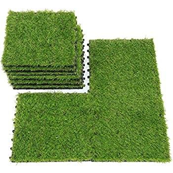 Des carreaux d'herbe artificielle interlignés pour le gazon artificiel Taille 300x300x22/25 mm Drainage