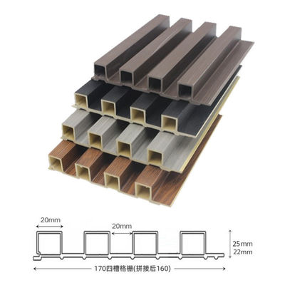 Panneaux de placage en bois colorés en ondes géométriques 3D revêtement murale en PVC pour fond de télévision