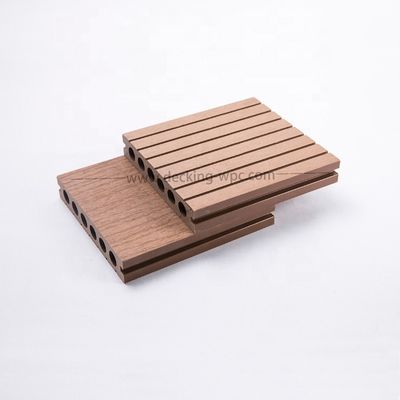 Solution de revêtement de sol de parc Co-extrusion plancher en bois en plastique WPC avec et 1,3%-1,4% Densité