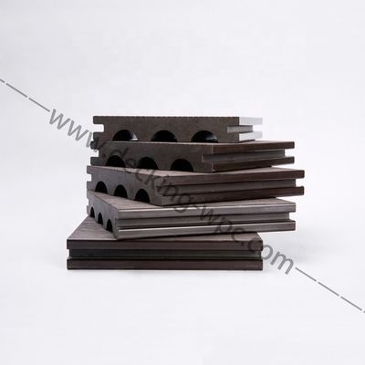 Solution de revêtement de sol de parc Co-extrusion plancher en bois en plastique WPC avec et 1,3%-1,4% Densité