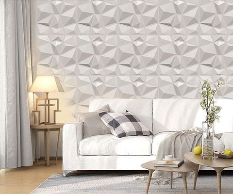 2023 Panneau mural 3D en PVC haut brillant pour salon de luxe TV arrière-plan à Direct