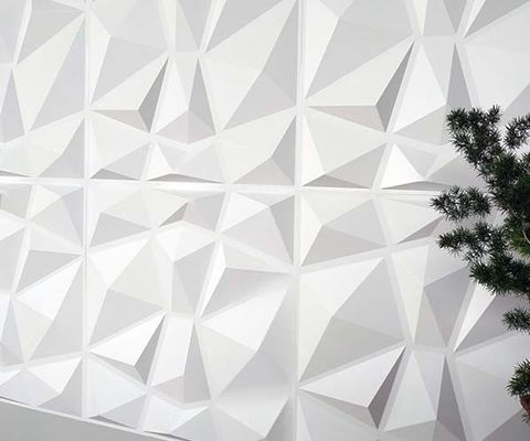 Hauteur de relief en 3D 22 mm Peel brillant élevé et panneau d'art murale en PVC pour arrière-plan de canapé