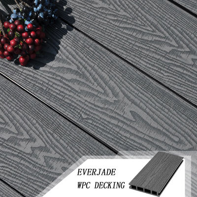 Plaque de revêtement de sol en WPC extérieure à verrouillage personnalisé supérieure à 18 mm Épaisseur avec surface de grain de bois