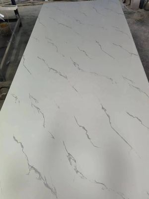 Panneau mural en PVC hautement brillant imperméable à l'eau Finition en marbre UV en pierre artificielle pour le ménage